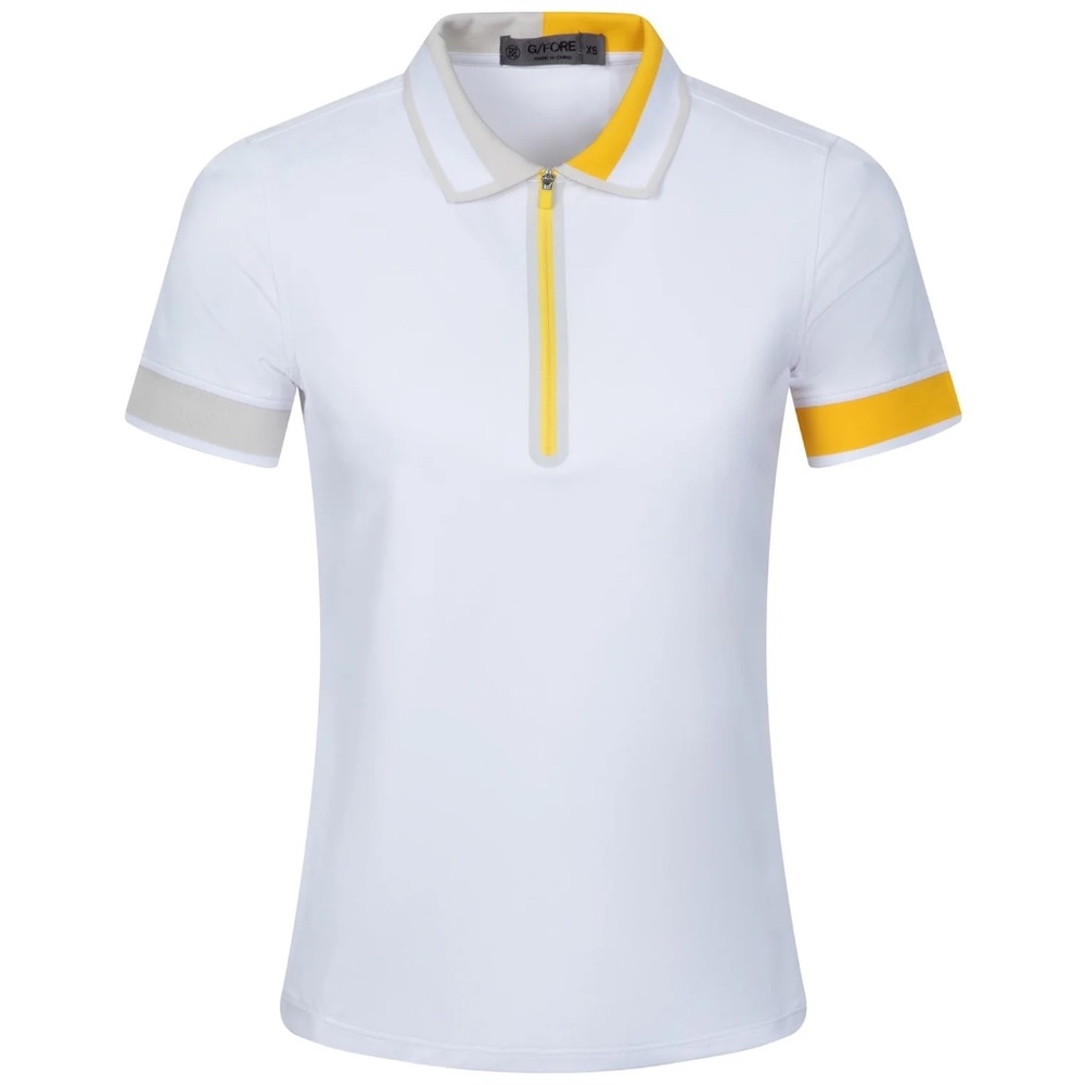 G/FORE Womens Quarter Zip Polo W/Contrast Trim